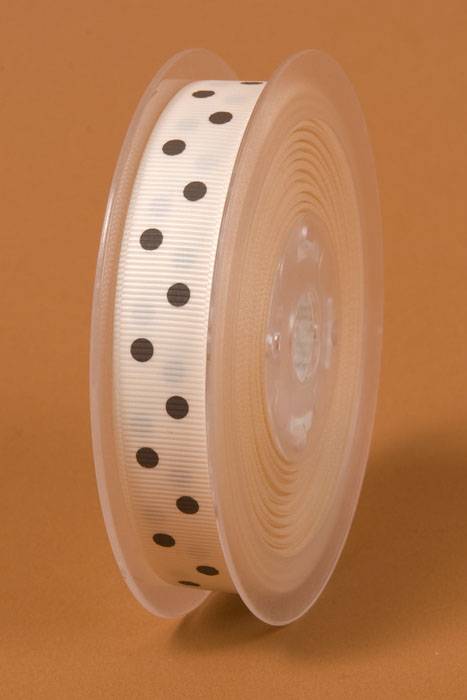 5/8" X 17yds Grosgrain Cream