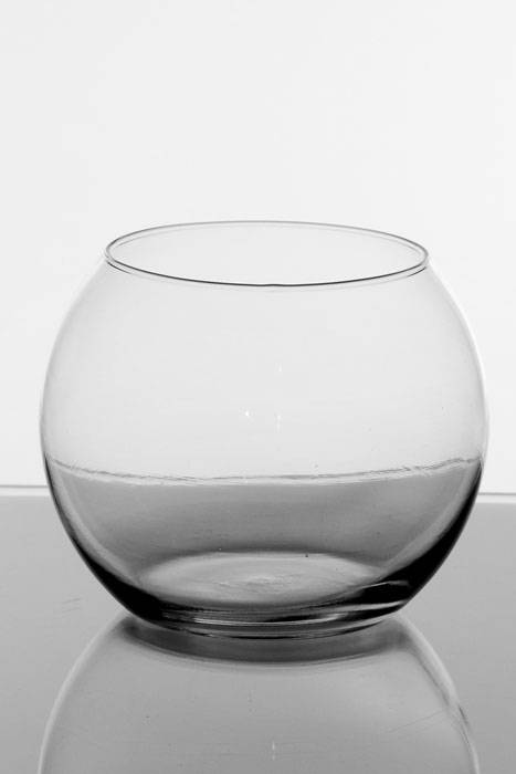 5" Rose Ball Vase Clear