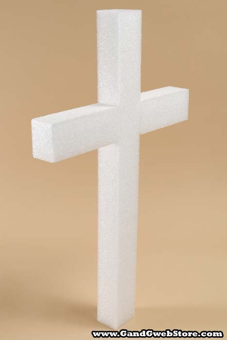 18" White 2pc Cross