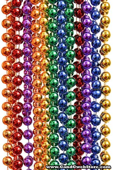 33" Party Beads Assorted Pkg/12