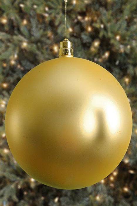 400mm Matt Plastic Ball Gold