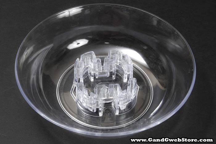 8" Dia Dish Clear Pkg/12