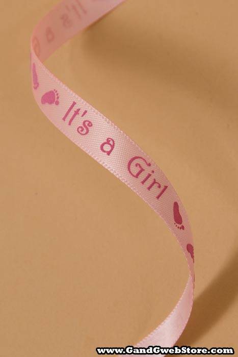 3/8" X 10yds Printed Satin It&