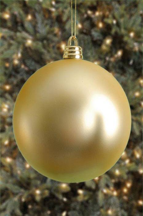 300mm Matt Plastic Ball Gold