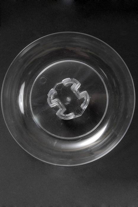 10" Dia Base Dish Clear Cs/12