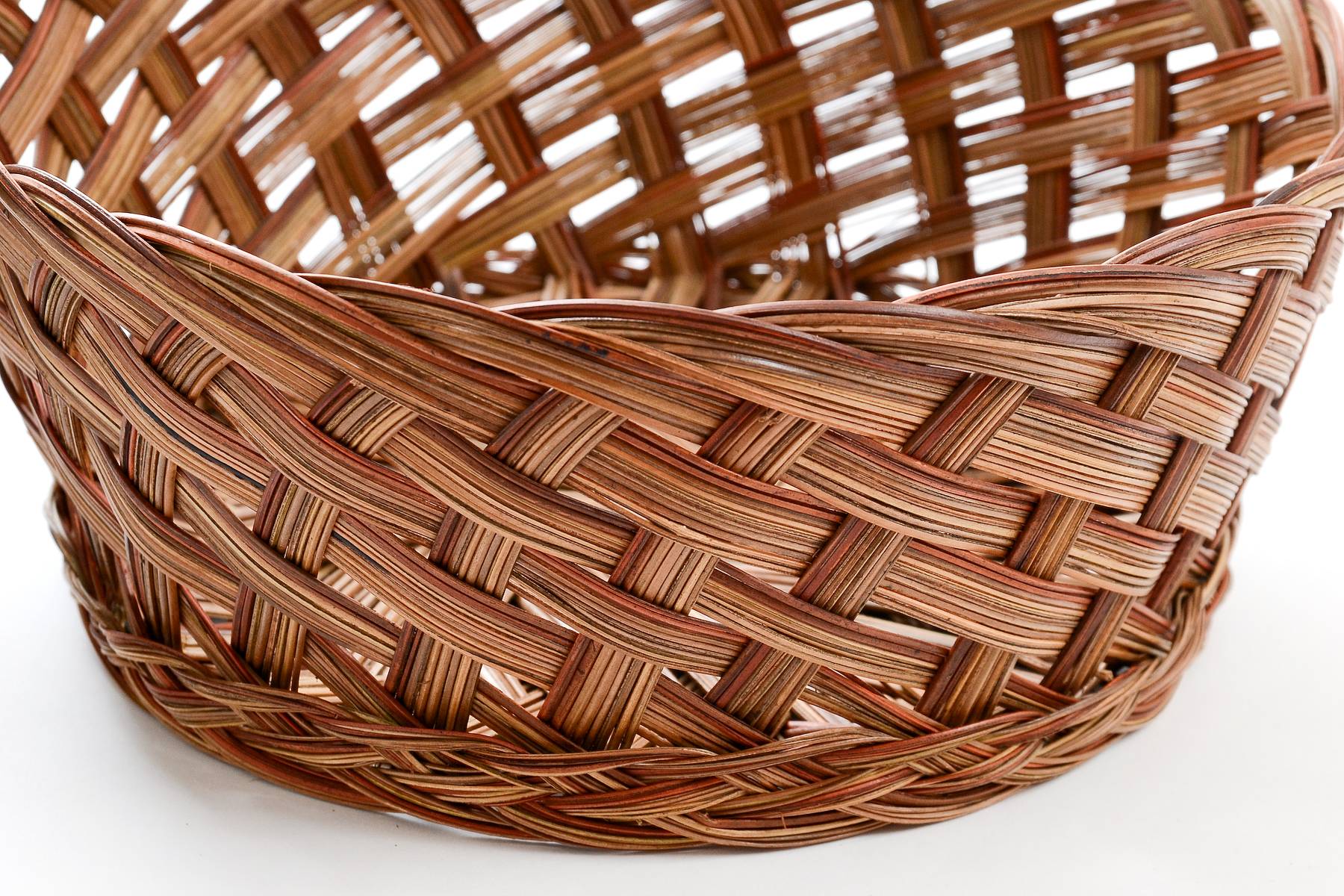 10.5" X 4.5" Round Two Tone Bowl Red/brown Pkg/6