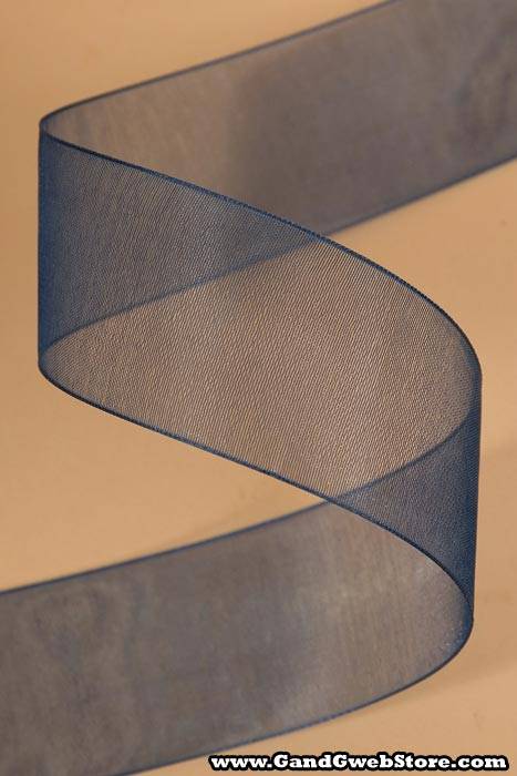 Organdy Ribbon Navy Blue