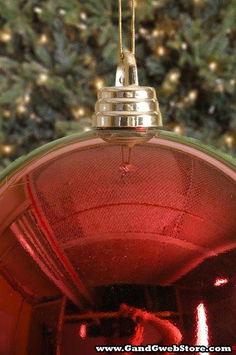 300mm Shiny Plastic Ball Burgundy