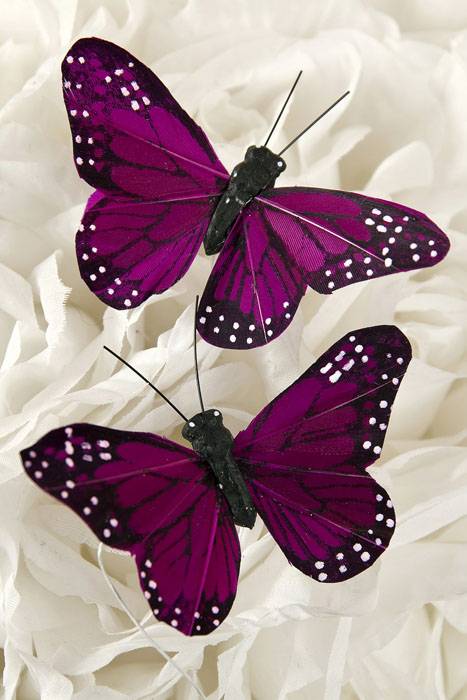 3" Butterfly Purple Pkg/12