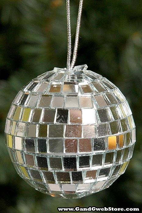 60mm Mirror Ball Hanger (Silver)