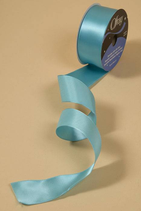 1-1/2" X 25yds Wired Contessa Ribbon Diamond Blue