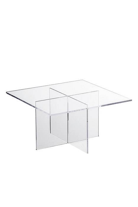 7.75" X 5" Cross Tier Acrylic Display Stand Clear