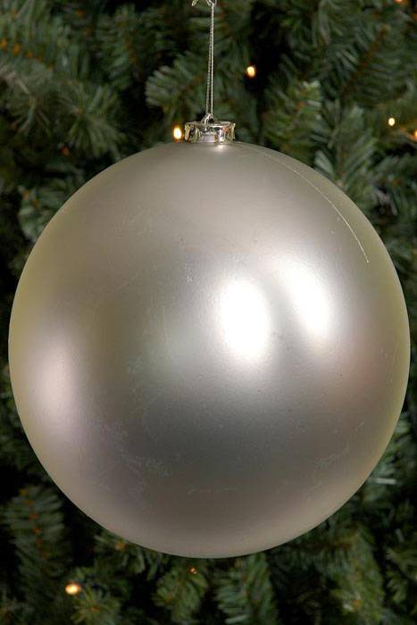 200mm Matt Plastic Ball Silver