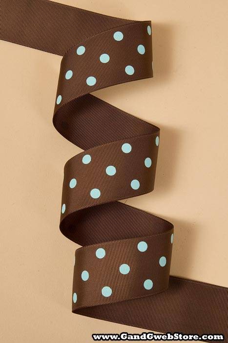 1-1/2" X 17yds Grosgrain Ribbon Brown