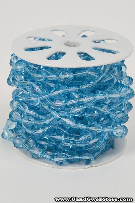 10yds Beaded Garland Roll Turquoise