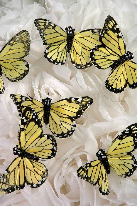 3" Butterfly Monarch Yellow Pkg/12