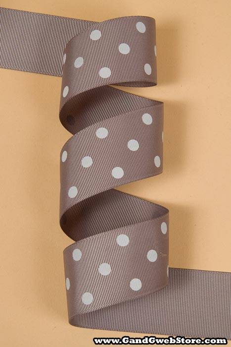 1-1/2" X 17yds Grosgrain Ribbon Metal Grey