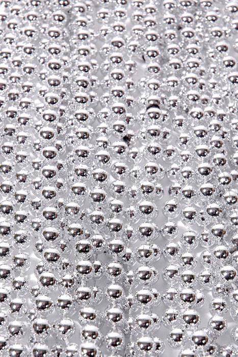 Round Party Beads Silver Pkg/12