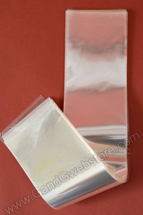 5" X 24" Cellophane Bag Clear Pkg/50