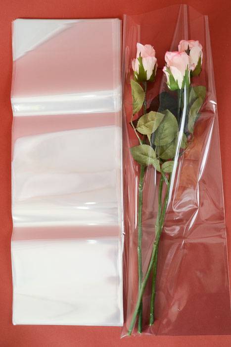 8" X 24" Cellophane Bag Clear Pkg/50