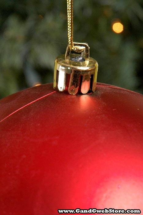 150mm Matt Plastic Ball Red