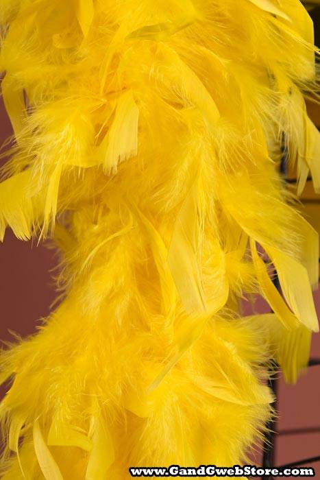 72" Feather Boas (60gm) Yellow