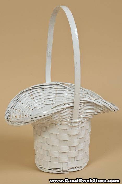 5.5" X 8" Small Princess Basket White