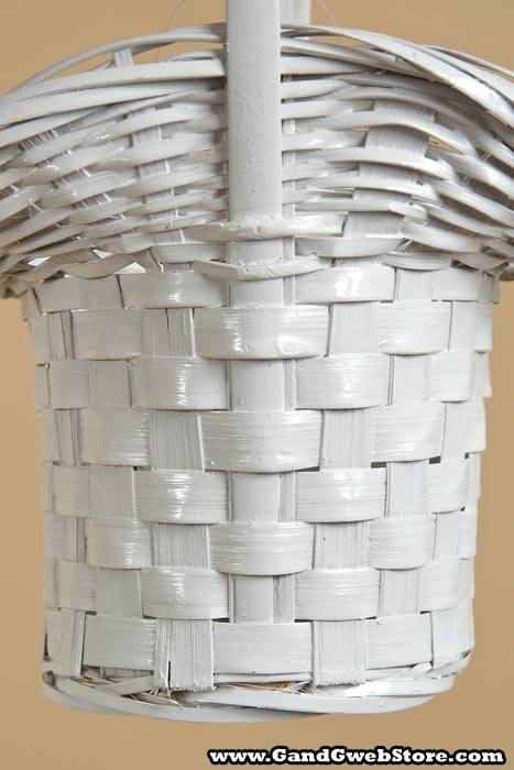 5.5" X 8" Small Princess Basket White