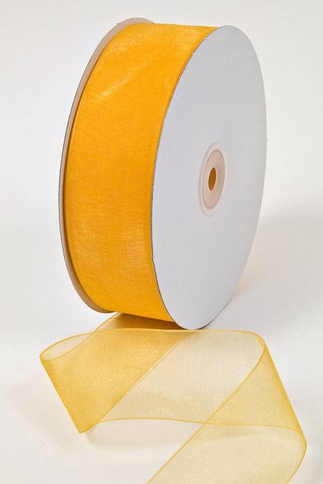 Organdy Ribbon Bright Yellow