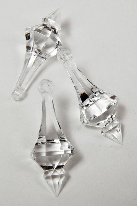 2" Acrylic Drop Accessory Clear Pkg/36
