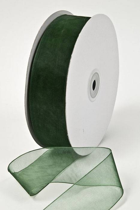 Organdy Ribbon - Hunter Green