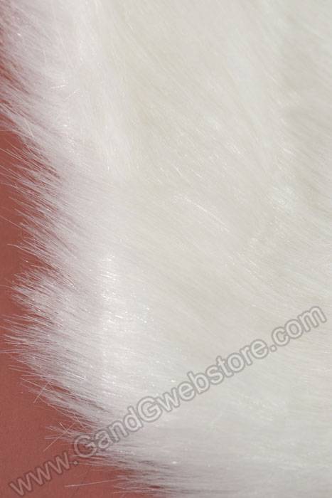 Faux Fur Collar Shawl Shrug White