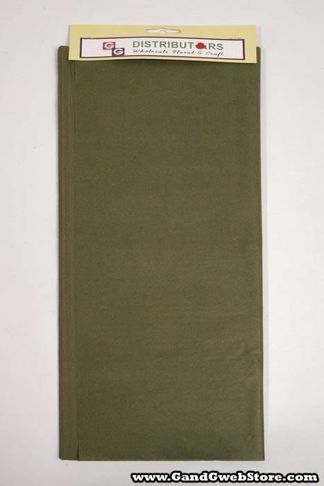 20" X 30" Tissue Paper Olive Pkg/24