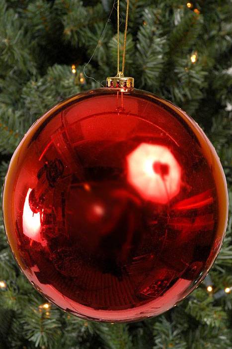 200mm Shiny Plastic Ball Red