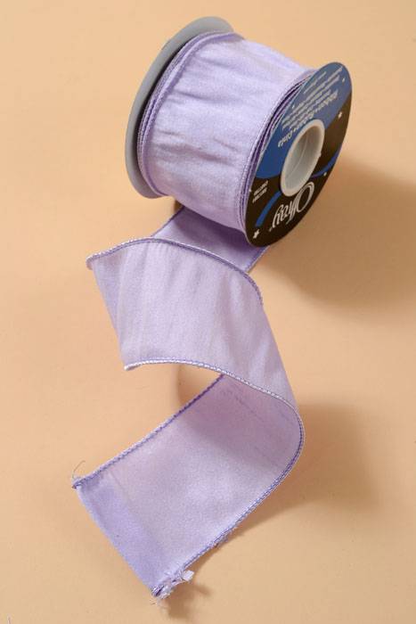 2.5" X 10yds Wired Anisha Ribbon Lilac