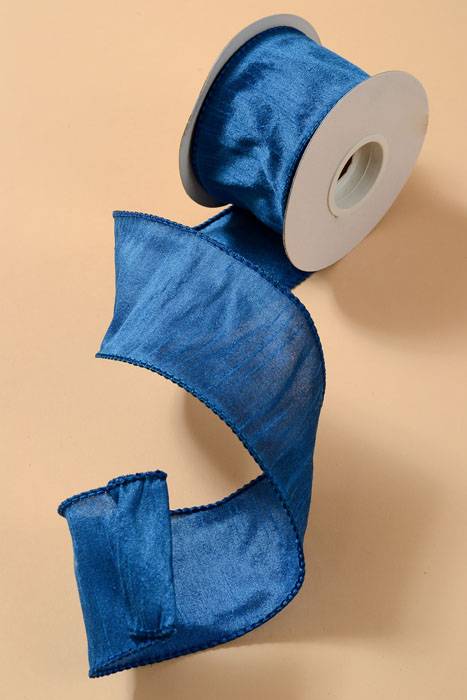 2.5" X 10yds Wired Anisha Ribbon Royal