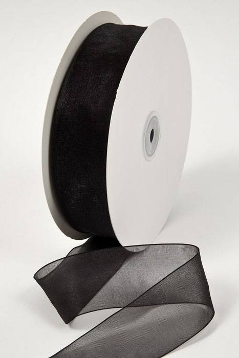 Organdy Ribbon Black
