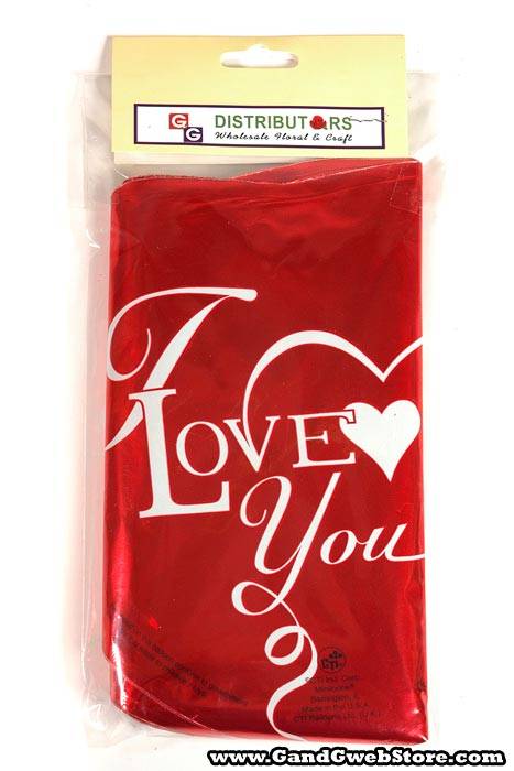 9" Heart Balloon Red I Love You Pkg/25