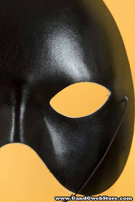 7" X 6" Half Face Mask Black