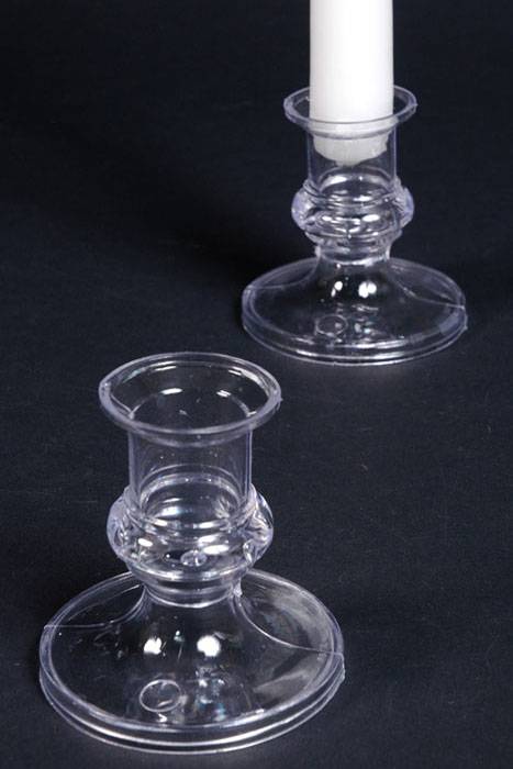 2.5" Candle Holder Clear Pkg/12