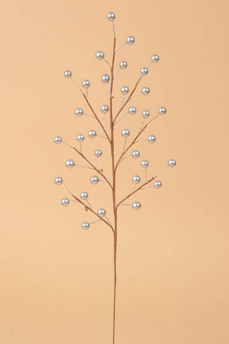 18" Berry Spray Silver (Pkg/12)