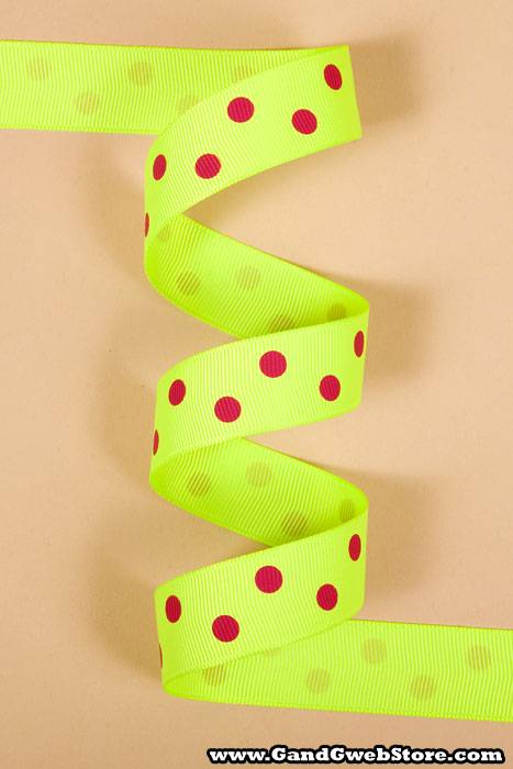 7/8" X 17yds Grosgrain Key Lime