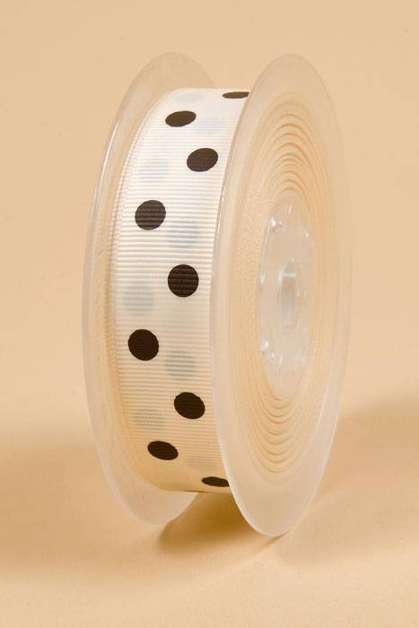 7/8" X 17yds Grosgrain Cream
