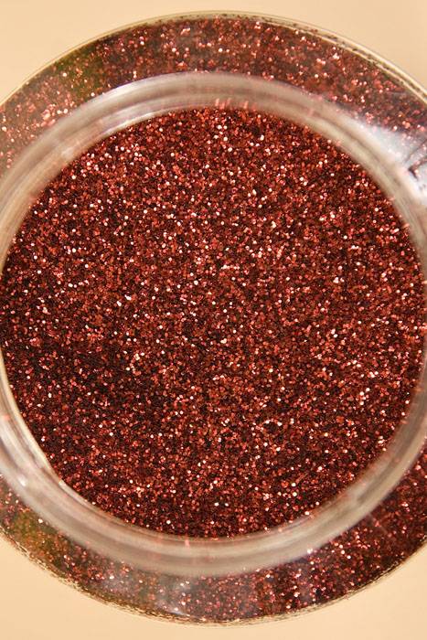 16oz X 0.015" Glitter Red