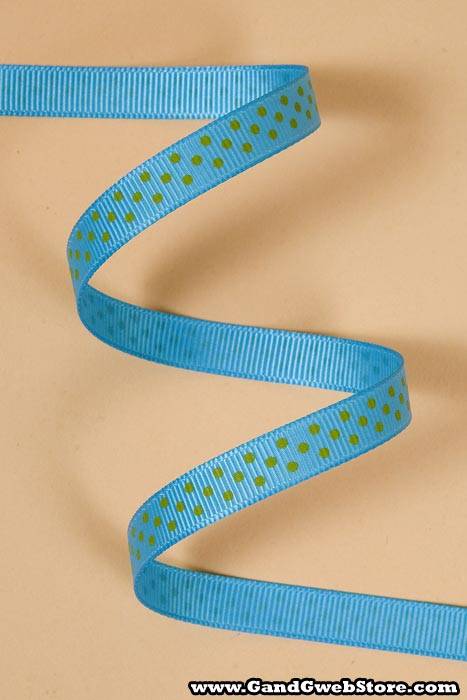 3/8" X 17yds Grosgrain Turquoise
