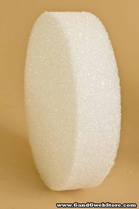 6" X 1.5" Styrofoam Disc White Pkg/12