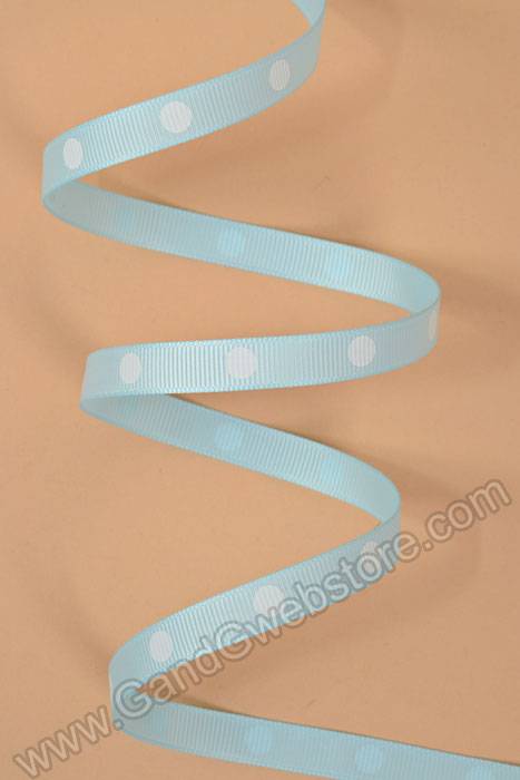 3/8" X 17yds Grosgrain Light Blue