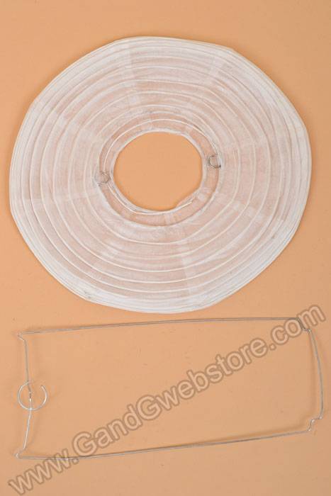 12" Round Paper Lantern Dark Pink