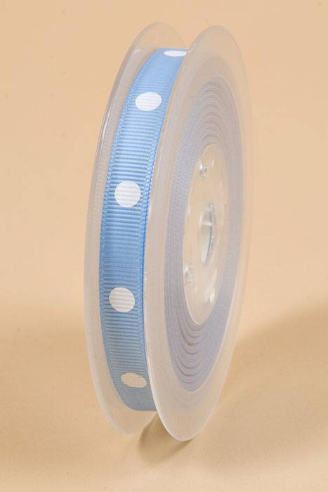 3/8" X17yds Grosgrain Blue Mist