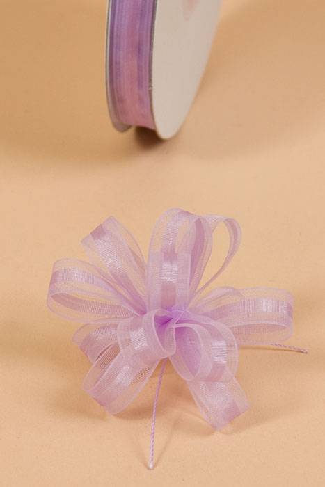 3/8" X 25yds Sheer Pull Bow Ribbon Lavender